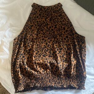 Sienna Sky Leopard Top SIZE MEDIUM- Never worn